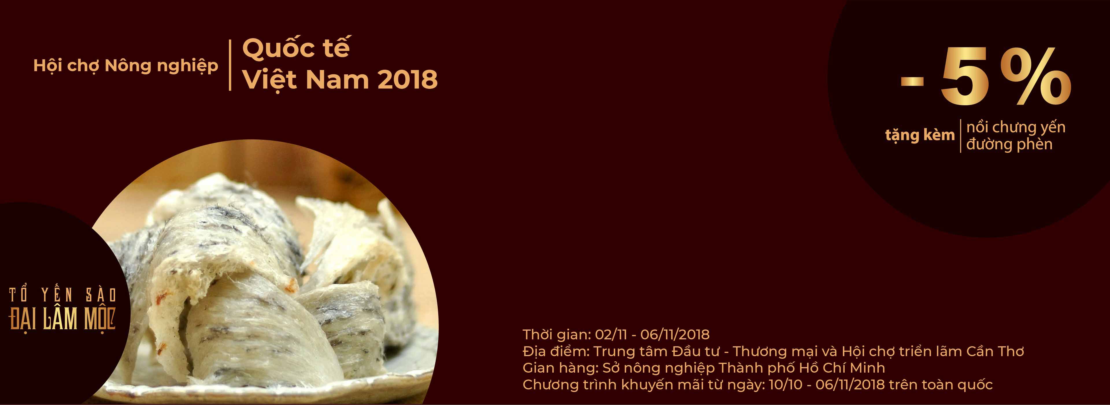 khuyen mai 5% hoi cho nong nghiep quoc te viet nam 2018