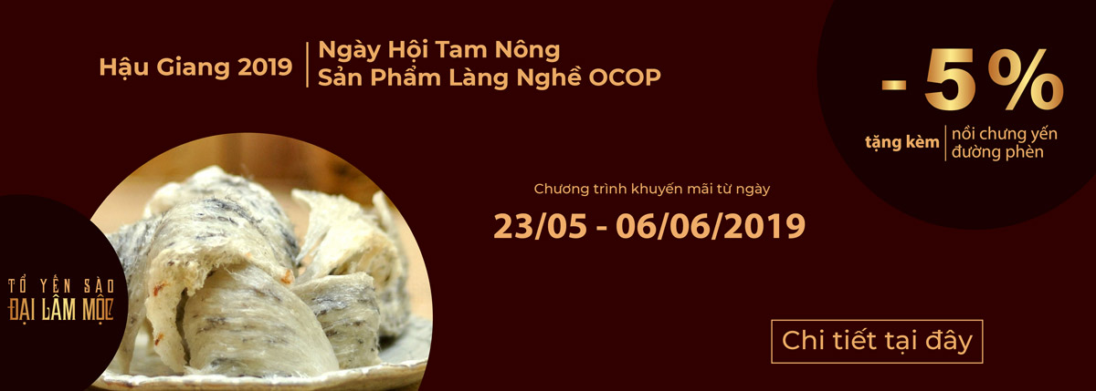 tổ yến Hậu Giang 2019